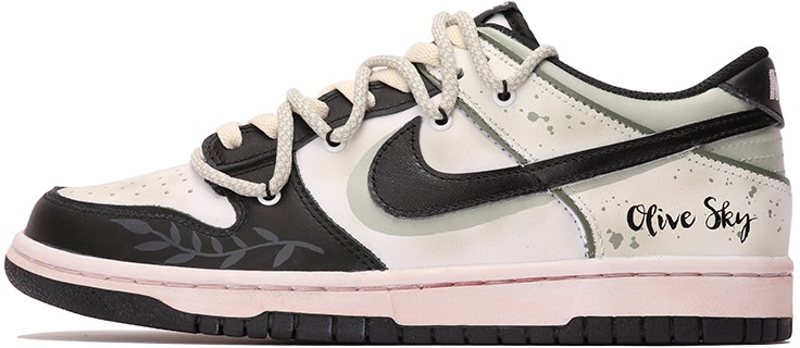 custom-shoes-nike-dunk-low-sicily-olive-sky-distressed-black-green