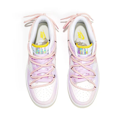 【客製球鞋】 Nike Dunk Low 叁次實驗室 絲滑棒棒糖 潑墨 優雅 防滑耐磨 低筒 板鞋 GS 白粉 Shop 【客製球鞋】 Nike Dunk Low 叁次實驗室 絲滑棒棒糖 潑墨 優雅 防滑耐磨 低筒 板鞋 GS 白粉