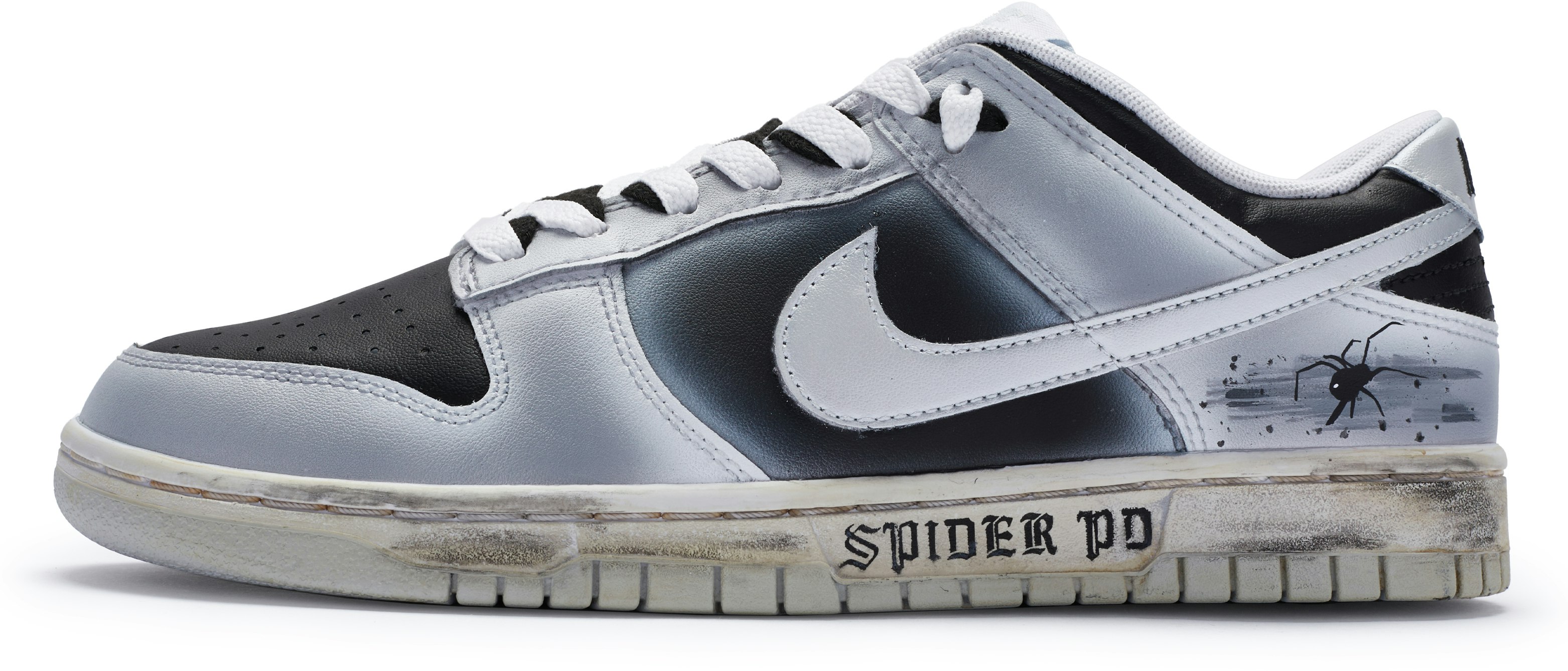 custom-shoes-nike-dunk-low-silver-black-fearful-spider