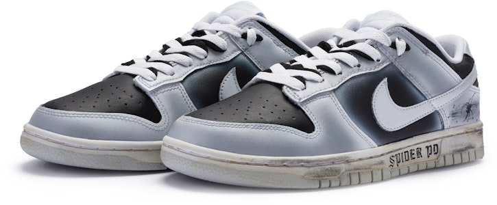 나이키 덩크 로우 '실버 블랙 공포의 거미' (커스텀) DV0831-101(TeamR-男款惊恐蜘蛛) Lookbook 나이키 덩크 로우 '실버 블랙 공포의 거미' (커스텀) DV0831-101(TeamR-男款惊恐蜘蛛)