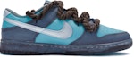 Order 【客製球鞋】 Nike Dunk Low BIGNIU 潑墨 藍調 麻繩解構 手繪噴繪 低筒 板鞋 男款 銀藍