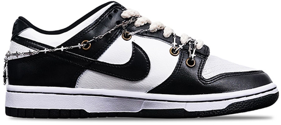 나이키 덩크 로우 '실버 레이븐 디컨스트럭티드' (커스텀) DH9765-002(Teamone-女款贴皮乌鸦) Lookbook 나이키 덩크 로우 '실버 레이븐 디컨스트럭티드' (커스텀) DH9765-002(Teamone-女款贴皮乌鸦)