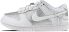 Buy 【定製球鞋】Nike Dunk Low 情侶 滿天星 婚紗 愛心 鍊條 低幫 板鞋 GS 銀白