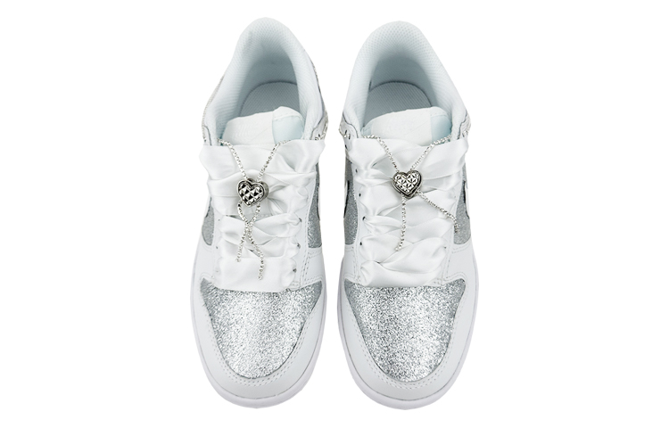Shop [Zapatillas Personalizadas] Nike Dunk Low 'Estrellas Plateadas de Boda' DH9765-100(Team叁-女款婚纱S-BOX)