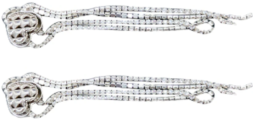 【定製球鞋】Nike Dunk Low 情侶 滿天星 婚紗 愛心 鍊條 低幫 板鞋 GS 銀白 Sizing 【定製球鞋】Nike Dunk Low 情侶 滿天星 婚紗 愛心 鍊條 低幫 板鞋 GS 銀白