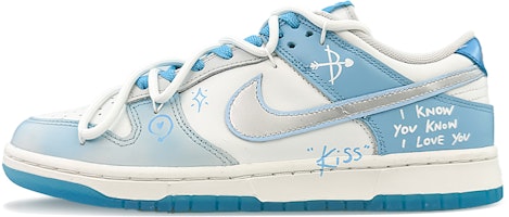 【訂製球鞋】Nike Dunk Low 滑板文化 雙向奔赴 低幫 板鞋 男女同款 白藍 Buy 【訂製球鞋】Nike Dunk Low 滑板文化 雙向奔赴 低幫 板鞋 男女同款 白藍