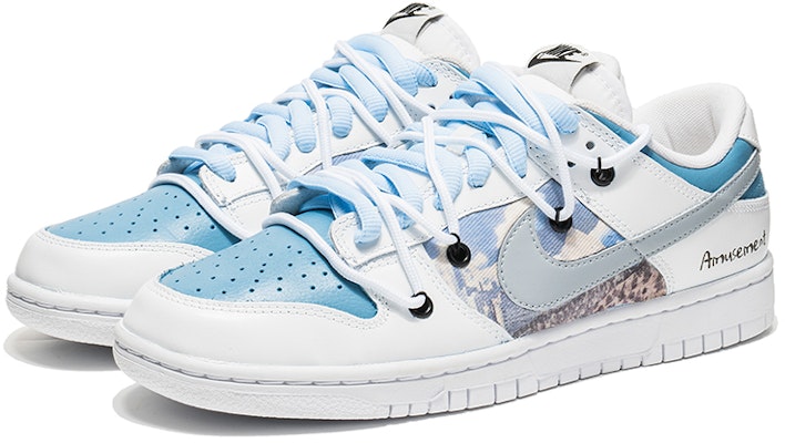 나이키 덩크 로우 '스카이 렐름 디컨스트럭티드' (커스텀) DJ6188-101(TeamB-白蓝解构) Lookbook 나이키 덩크 로우 '스카이 렐름 디컨스트럭티드' (커스텀) DJ6188-101(TeamB-白蓝解构)