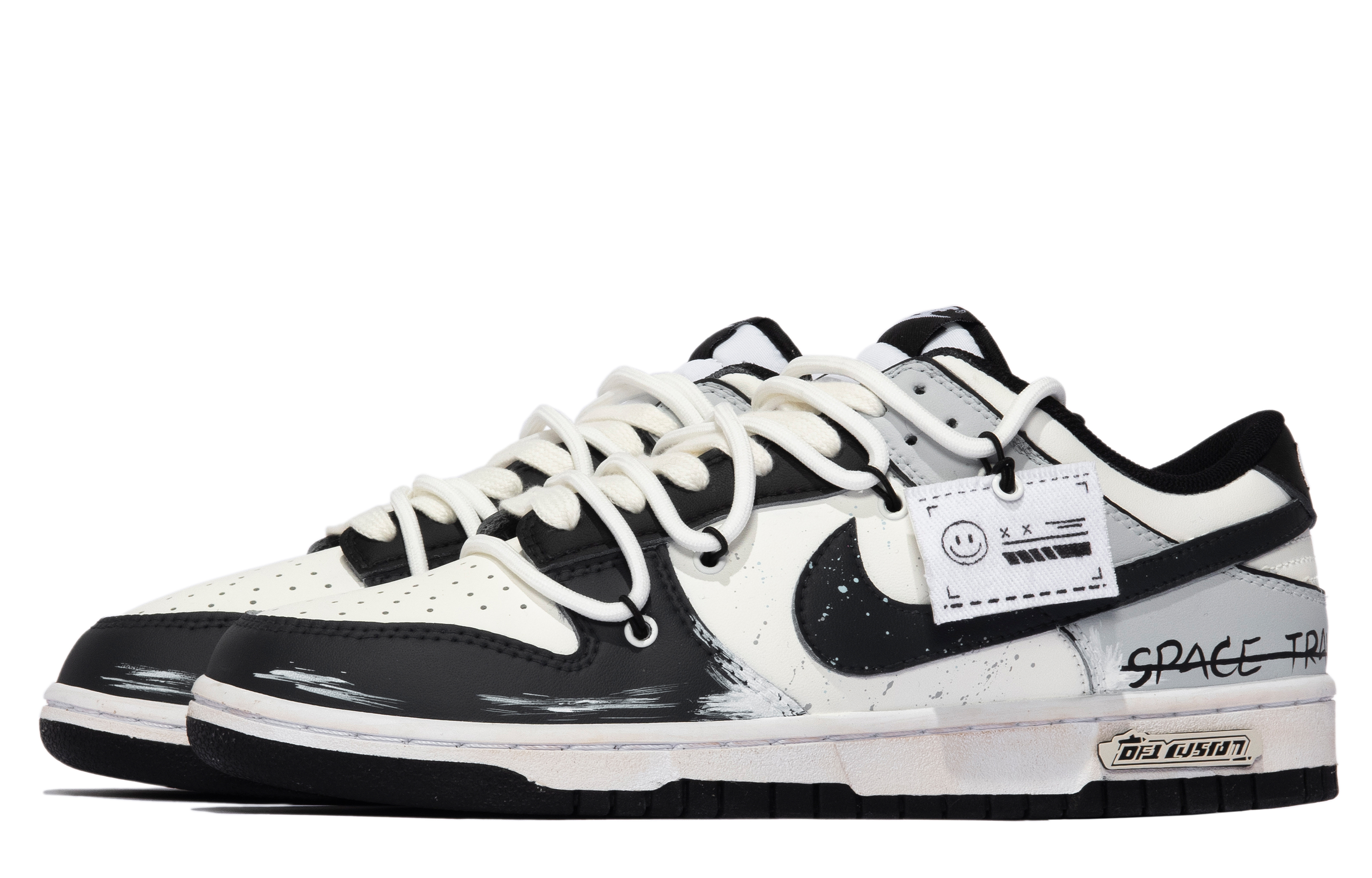 [Custom Shoes] Nike Dunk Low 'Skywalker Summer Black White Grey'