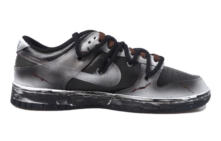 Lookbook [Custom Shoes] Nike Dunk Low 'Smiley Face Black White'