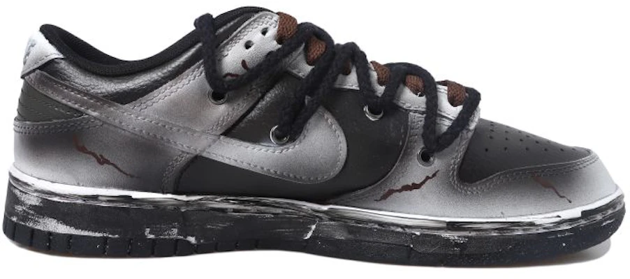 【定制球鞋】Nike Dunk Low OKHR 貼布 笑臉 復古 塗鴉 做舊Vibe 解構風 低幫 板鞋 GS 黑白 Lookbook 【定制球鞋】Nike Dunk Low OKHR 貼布 笑臉 復古 塗鴉 做舊Vibe 解構風 低幫 板鞋 GS 黑白