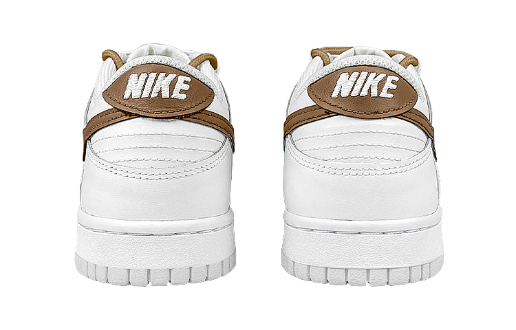 Purchase 【台灣風尚】Nike Dunk 低筒 解構雙鞋帶 笑臉布章 摩卡咖啡 襪子 禮盒款 白棕色 男士滑板鞋