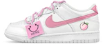 Buy 【定制鞋】耐克Dunk Low '微笑桃色双鞋带' DV0831-101(Team47-男桃子解)