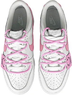 【定制鞋】耐克Dunk Low '微笑桃色双鞋带' DV0831-101(Team47-男桃子解) Shop 【定制鞋】耐克Dunk Low '微笑桃色双鞋带' DV0831-101(Team47-男桃子解)