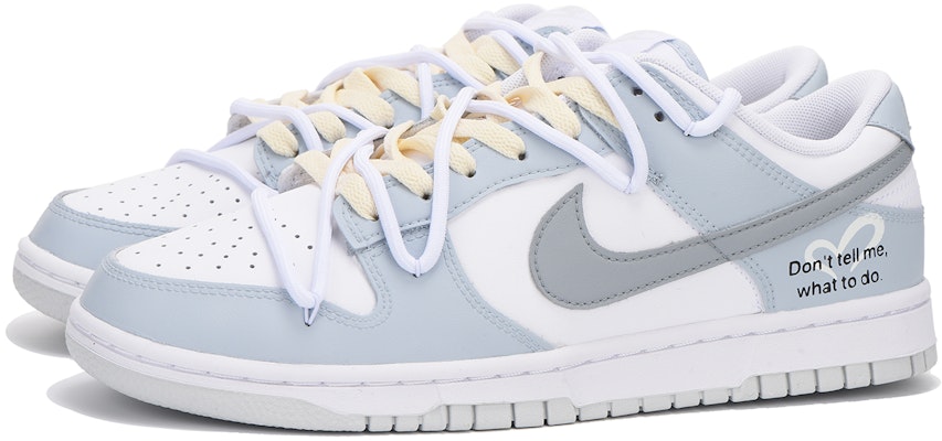 【客製化球鞋】 Nike Dunk Low 字母 解構 高街 防滑耐磨 低筒 滑板鞋 男款 霾藍 Lookbook 【客製化球鞋】 Nike Dunk Low 字母 解構 高街 防滑耐磨 低筒 滑板鞋 男款 霾藍