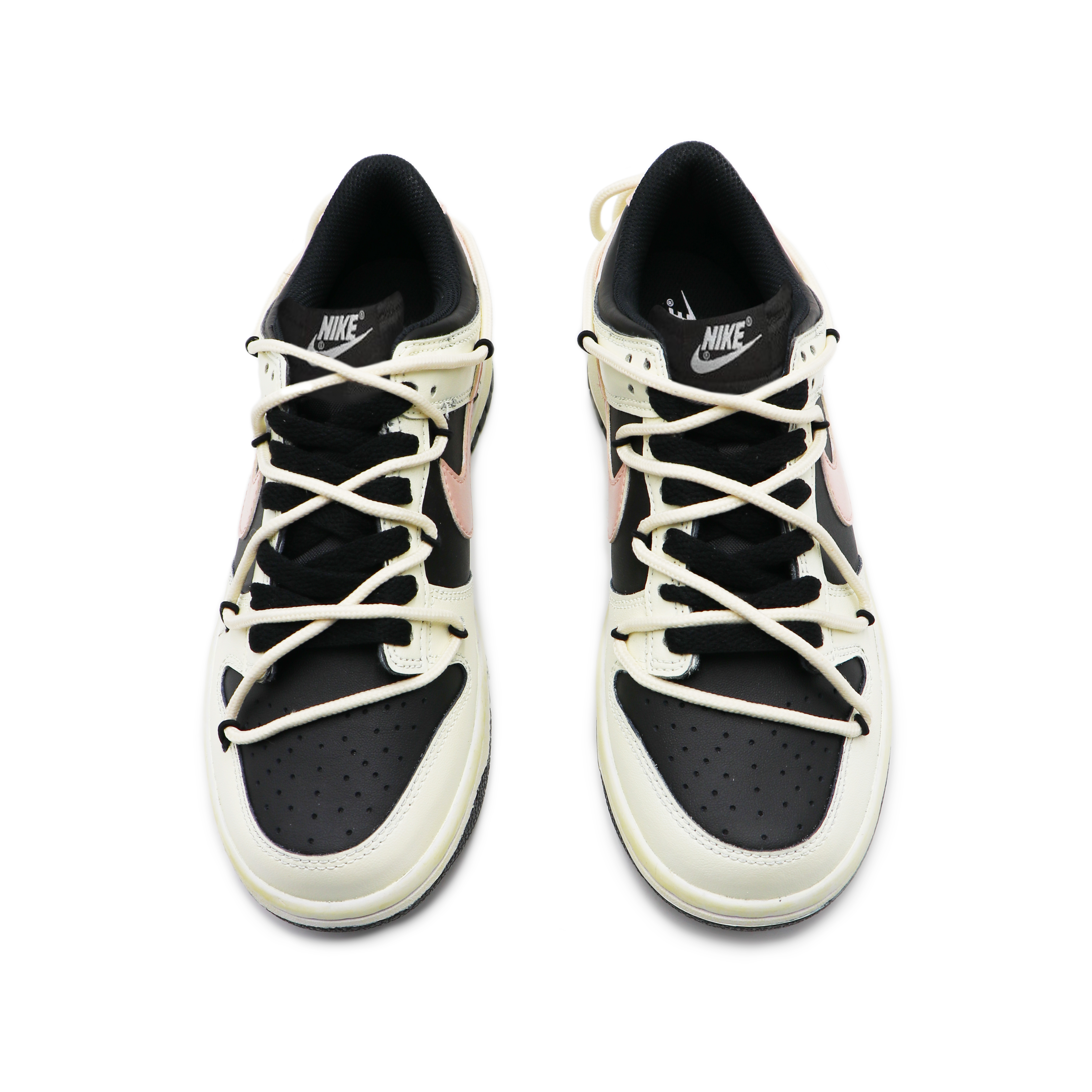 Shop 【訂製籃球鞋】 Nike Dunk Low 蒸氣木偶 煙燻玫瑰 簡約 小眾 高級 低筒 板鞋 男款 黑粉