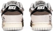 Shop 【訂製球鞋】 Nike Dunk Low 帆布 煙燻咖啡 拼色 塗鴉 復古 龐克 做舊 低幫 板鞋 男款 灰棕色