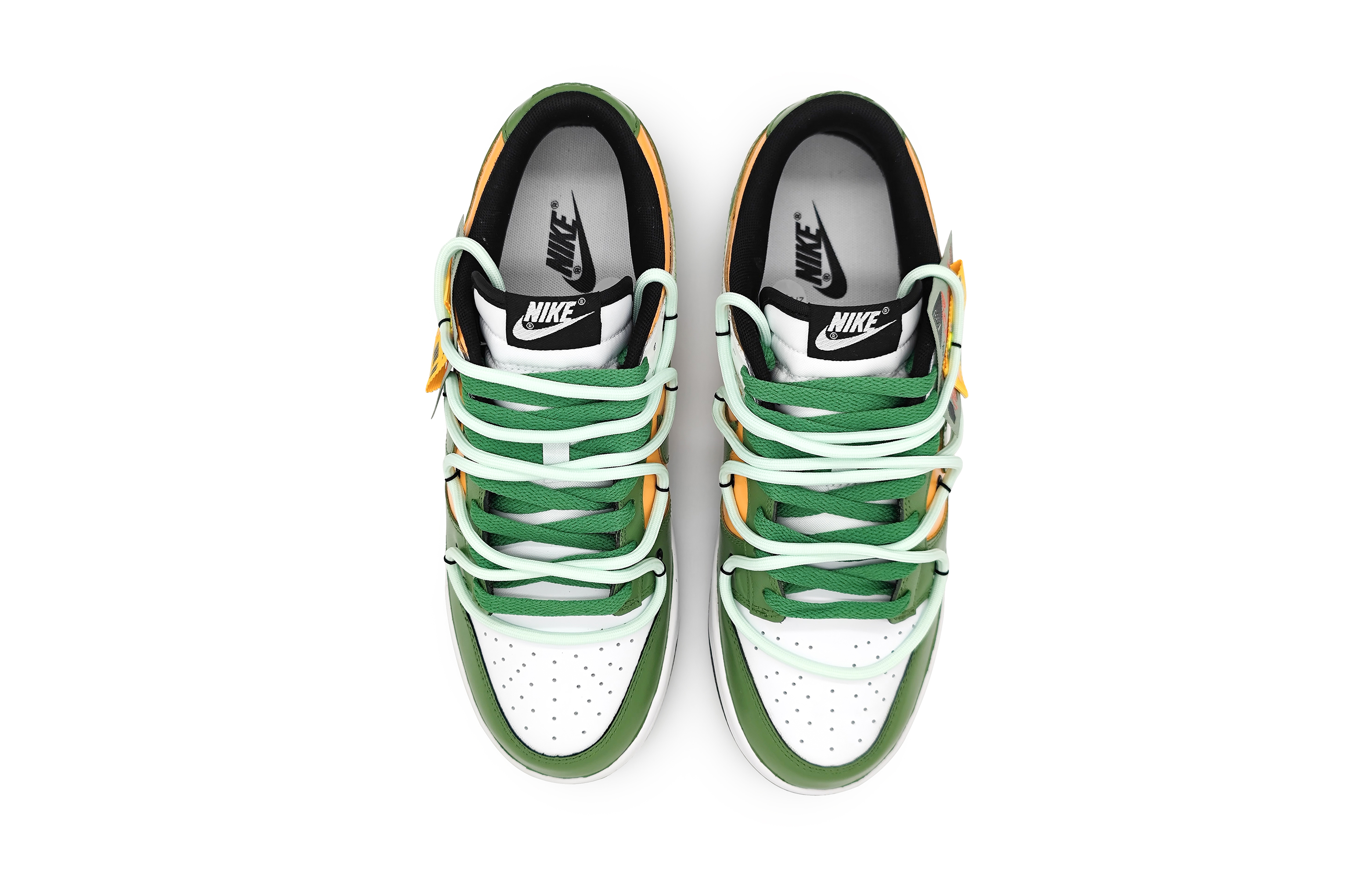 Shop Zapatillas Nike Dunk Low 'Serpiente Graffiti Blanco-Verde' CW1590-100(Team16-女款贪吃蛇绿)