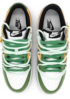 【定制球鞋】Nike Dunk Low 貪吃蛇 遊戲主題 個性標牌 可拆卸設計 塗鴉解構 低幫 板鞋 GS 白綠 Shop 【定制球鞋】Nike Dunk Low 貪吃蛇 遊戲主題 個性標牌 可拆卸設計 塗鴉解構 低幫 板鞋 GS 白綠