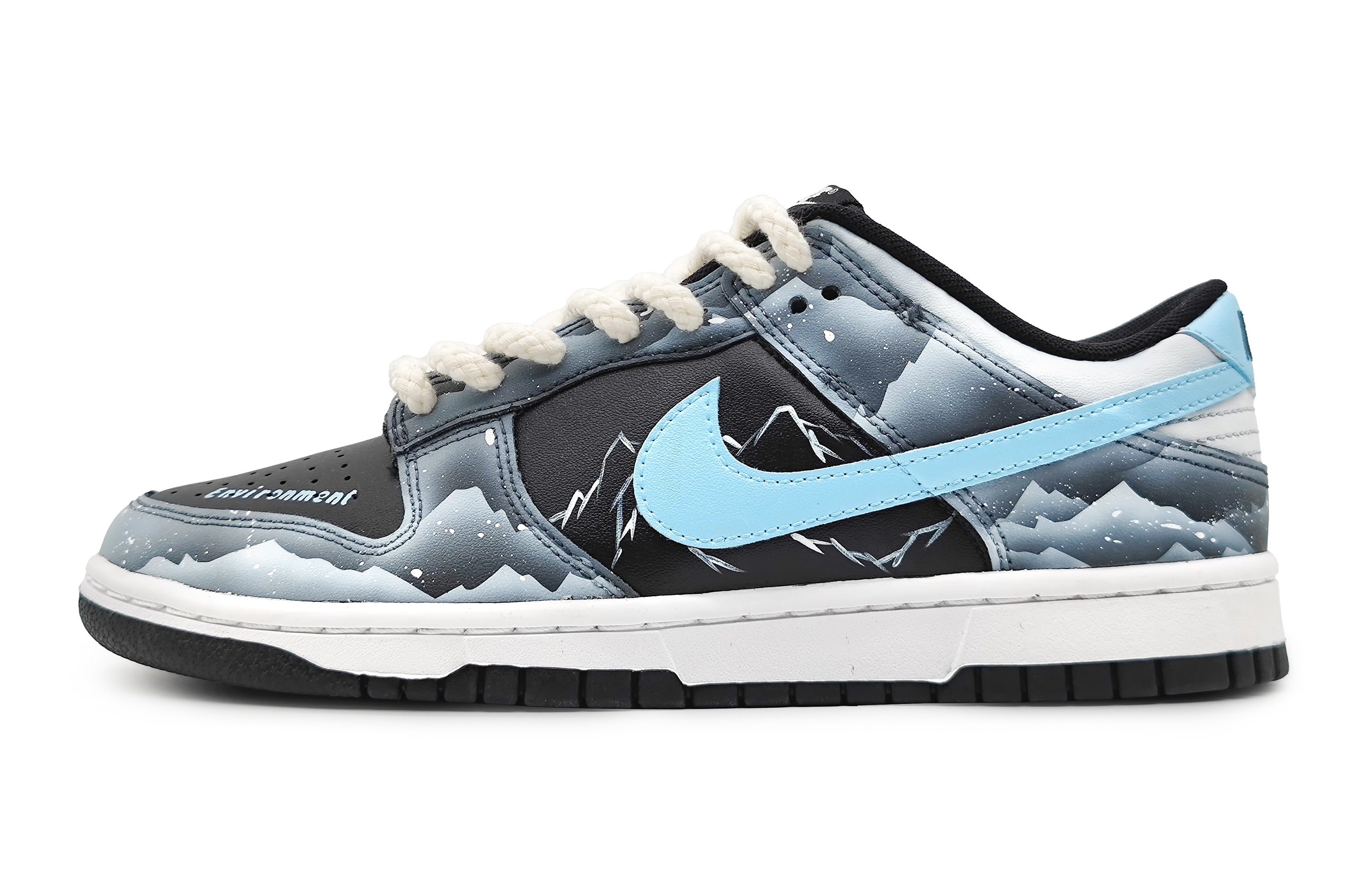 Buy [カスタムシューズ] ナイキ ダンク ロー 'スノー マウンテン' FD1232-001(Team16-女款南极冰川蓝)