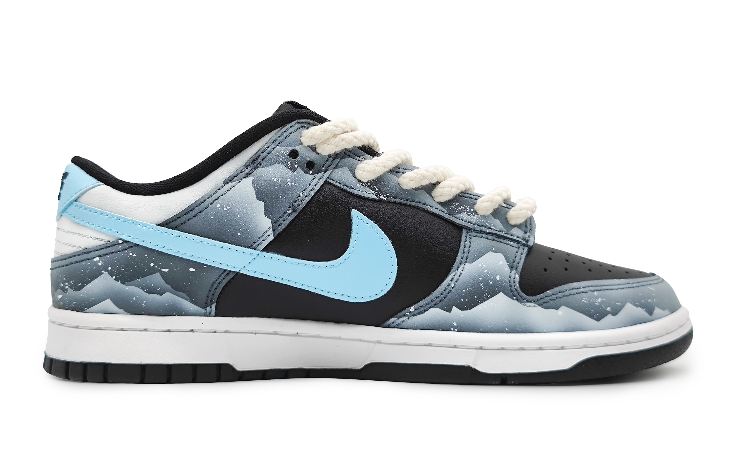 Order [カスタムシューズ] ナイキ ダンク ロー 'スノー マウンテン' FD1232-001(Team16-女款南极冰川蓝)