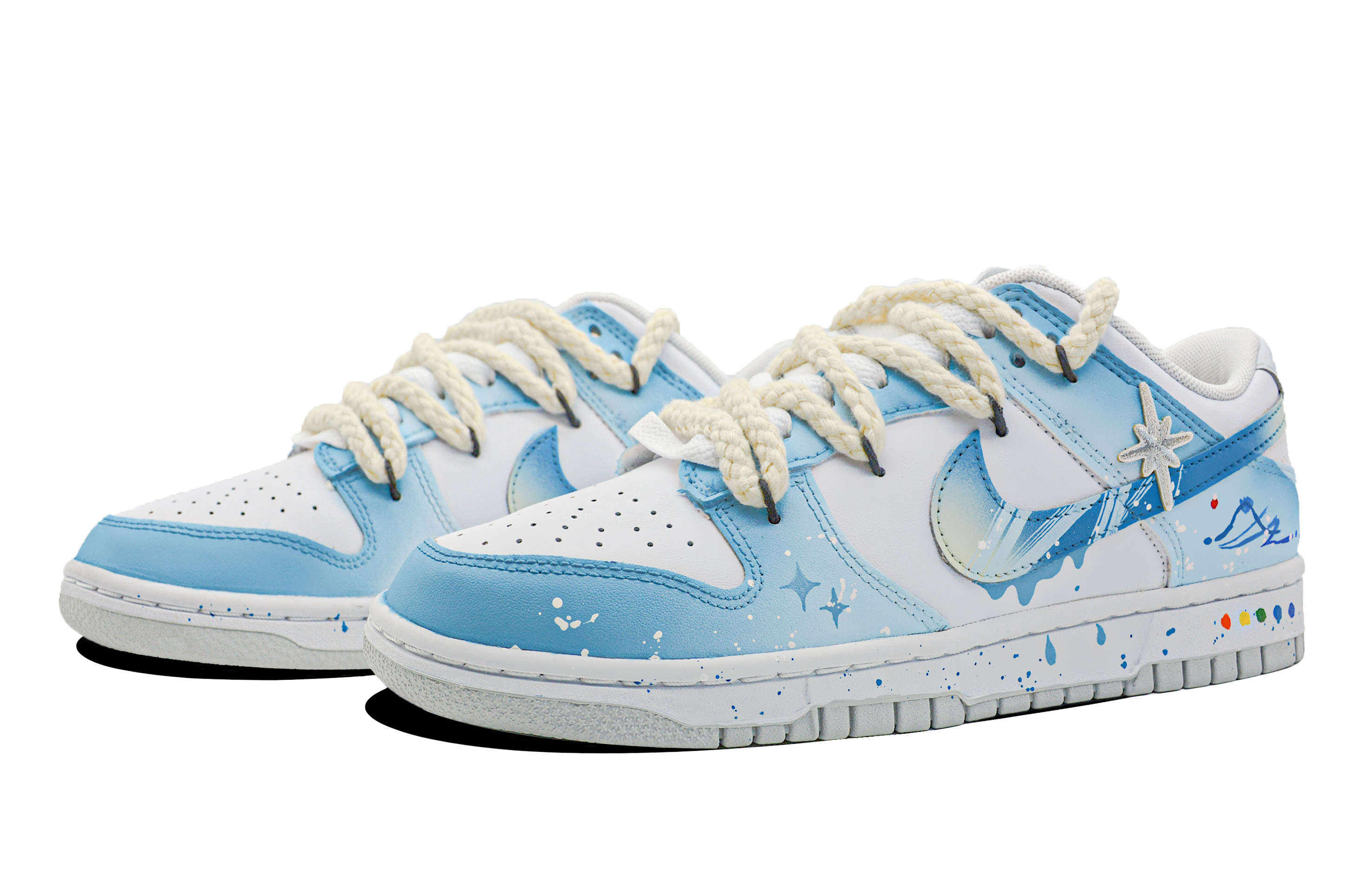 Lookbook [Kasut Custom] Nike Dunk Low 'Salji Galaksi' DV0831-101(Team28-男款雪落星河)