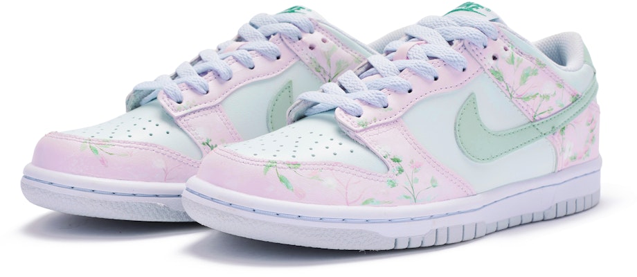 나이키 덩크 로우 '핑크그린 플로럴' (커스텀) FD1232-002(TeamR-女款夏日物语) Lookbook 나이키 덩크 로우 '핑크그린 플로럴' (커스텀) FD1232-002(TeamR-女款夏日物语)