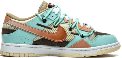 【定制球鞋】 Nike Dunk Low 野鶴製造 復古未來系列 拼接風 南海岸 特殊禮盒版 低幫 板鞋 男款 棕綠 Order 【定制球鞋】 Nike Dunk Low 野鶴製造 復古未來系列 拼接風 南海岸 特殊禮盒版 低幫 板鞋 男款 棕綠