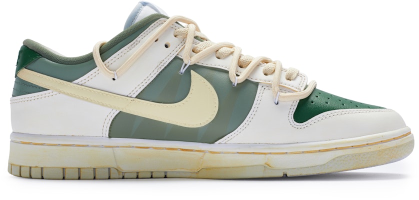【定製球鞋】 Nike Dunk Low 豆乳抹茶 清爽簡約 手繪噴繪 低幫 板鞋 男款 白綠黃 Order 【定製球鞋】 Nike Dunk Low 豆乳抹茶 清爽簡約 手繪噴繪 低幫 板鞋 男款 白綠黃