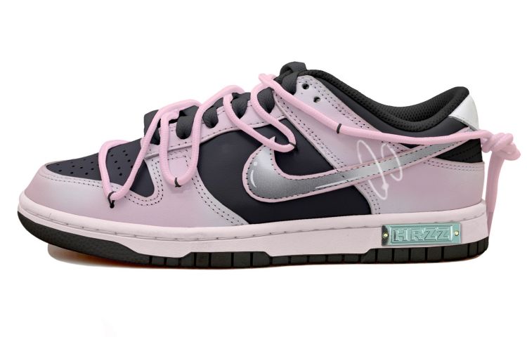 Buy [Shoes Custom] Nike Dunk Low 'Space Bubble Distressed Hitam-Pink' CW1590-100(Team拾玖-黑粉气泡S-BOX）