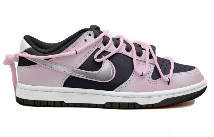 Order [Shoes Custom] Nike Dunk Low 'Space Bubble Distressed Hitam-Pink' CW1590-100(Team拾玖-黑粉气泡S-BOX）