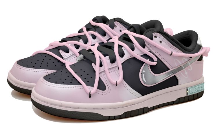 Lookbook [Shoes Custom] Nike Dunk Low 'Space Bubble Distressed Hitam-Pink' CW1590-100(Team拾玖-黑粉气泡S-BOX）