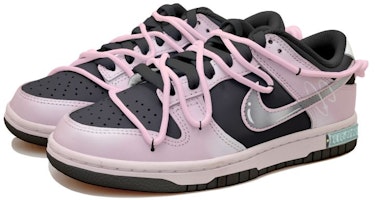 나이키 덩크 로우 '스페이스 버블 디스트레스드 블랙핑크' (커스텀) CW1590-100(Team拾玖-黑粉气泡S-BOX) Lookbook 나이키 덩크 로우 '스페이스 버블 디스트레스드 블랙핑크' (커스텀) CW1590-100(Team拾玖-黑粉气泡S-BOX)