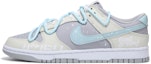 Buy 【客製化球鞋】 Nike Dunk Low 電競 科幻遊戲 潑墨 解構綁帶 復古 低筒 板鞋 男款 米虎藍