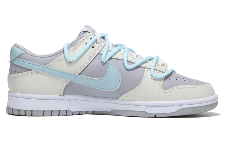 Order [Kasut Custom] Nike Dunk Low 'Krim Harimau Biru Tali Bercerai Berbintik' DJ6188-003(Team24-男款米灰蓝)