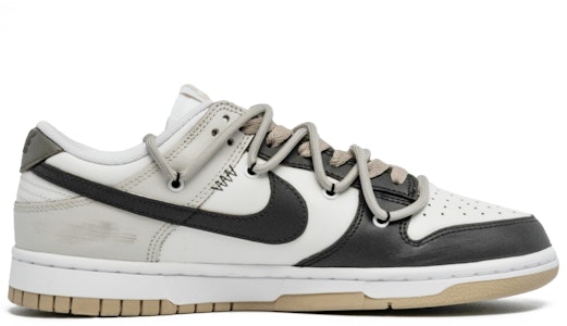 【訂製球鞋】Nike Dunk Low 潑墨 裂痕 塗鴉 布貼 復古舒適百搭 防滑耐磨 低幫 板鞋 男款 黑白 Order 【訂製球鞋】Nike Dunk Low 潑墨 裂痕 塗鴉 布貼 復古舒適百搭 防滑耐磨 低幫 板鞋 男款 黑白