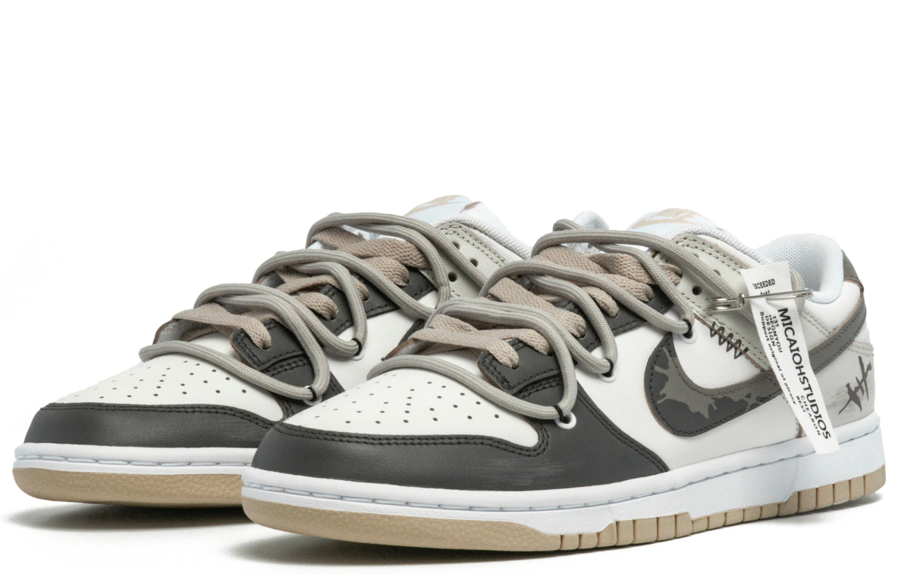 Lookbook [Kasut Custom] Nike Dunk Low 'Splatter Crackle Graffiti' DV0833-100(Team94-男款夏日狂欢)