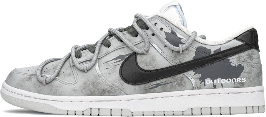 【訂製球鞋】Nike Dunk Low FZBB 戶外 噴墨 復古 塗鴉 老化 主題 低筒 板鞋 男款 藍灰白 Buy 【訂製球鞋】Nike Dunk Low FZBB 戶外 噴墨 復古 塗鴉 老化 主題 低筒 板鞋 男款 藍灰白
