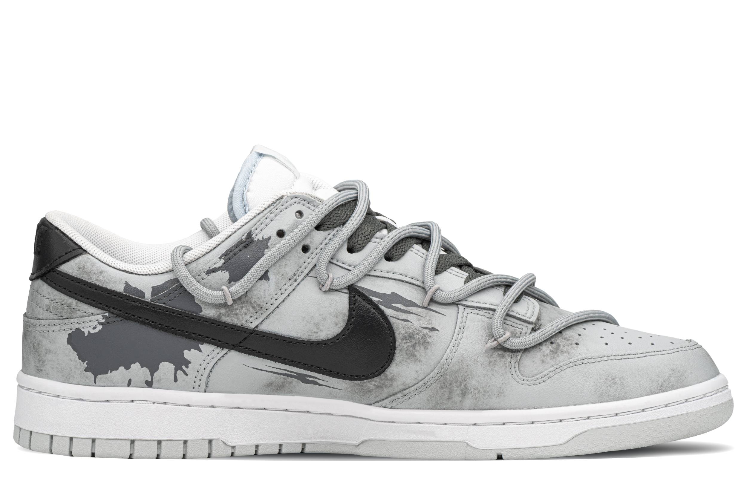 Order ナイキ ダンク ロー "落書き青灰" (カスタム) DV0831-101-466458