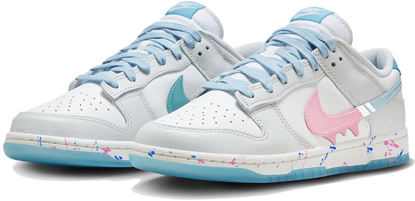 【訂製球鞋】 Nike Dunk Low 流體潑墨 潮流風尚 塗鴉藝術 多巴胺穿搭 防滑 低幫 板鞋 男女同款 白藍粉 Lookbook 【訂製球鞋】 Nike Dunk Low 流體潑墨 潮流風尚 塗鴉藝術 多巴胺穿搭 防滑 低幫 板鞋 男女同款 白藍粉