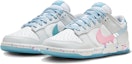 Lookbook 【訂製球鞋】 Nike Dunk Low 流體潑墨 潮流風尚 塗鴉藝術 多巴胺穿搭 防滑 低幫 板鞋 男女同款 白藍粉