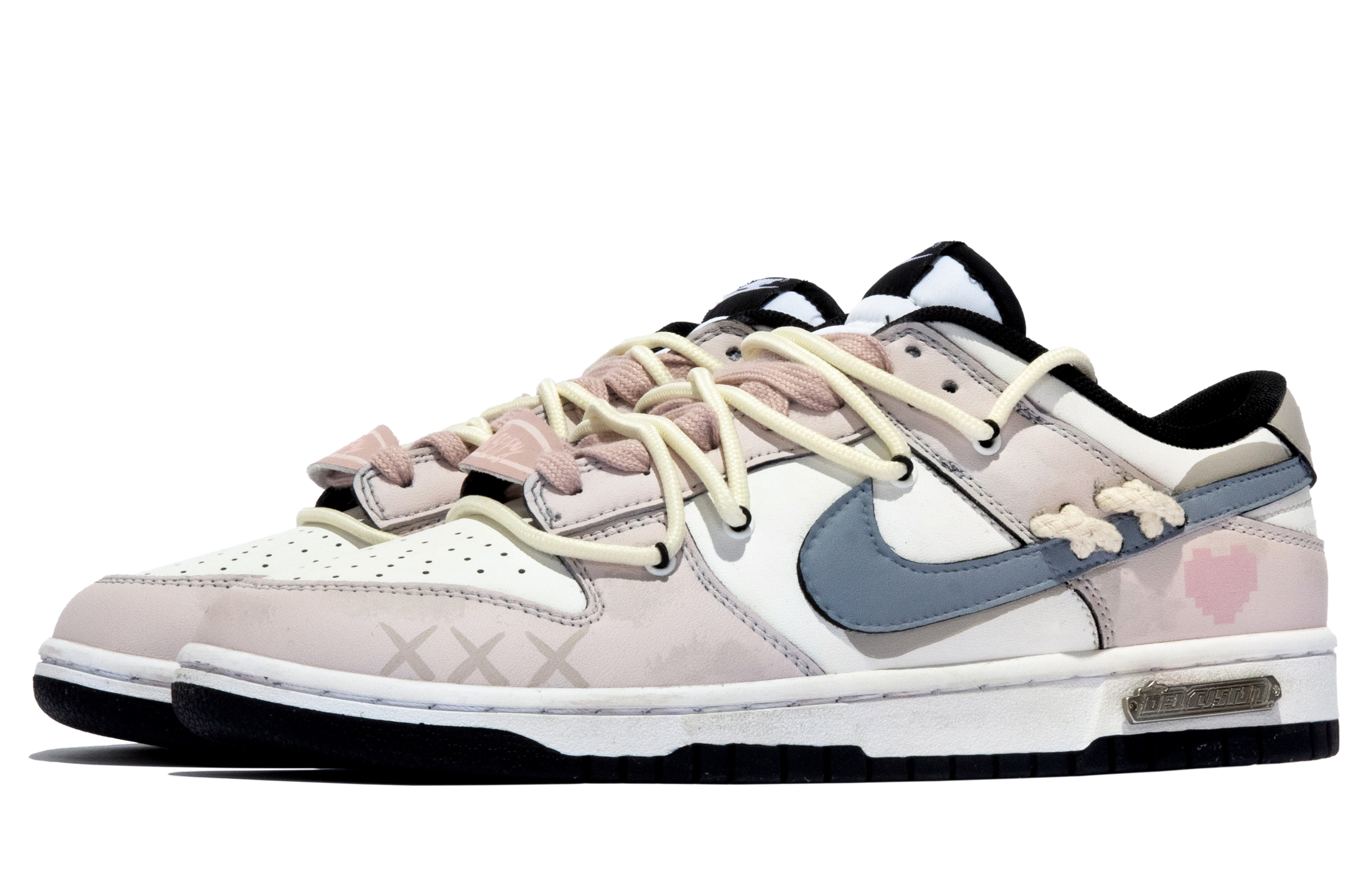 Lookbook [Zapatillas Personalizadas] Nike Dunk Low 'Primavera Azul-Rosa-Blanco' CW1590-100(TeamM-女款春日可期S-BOX)
