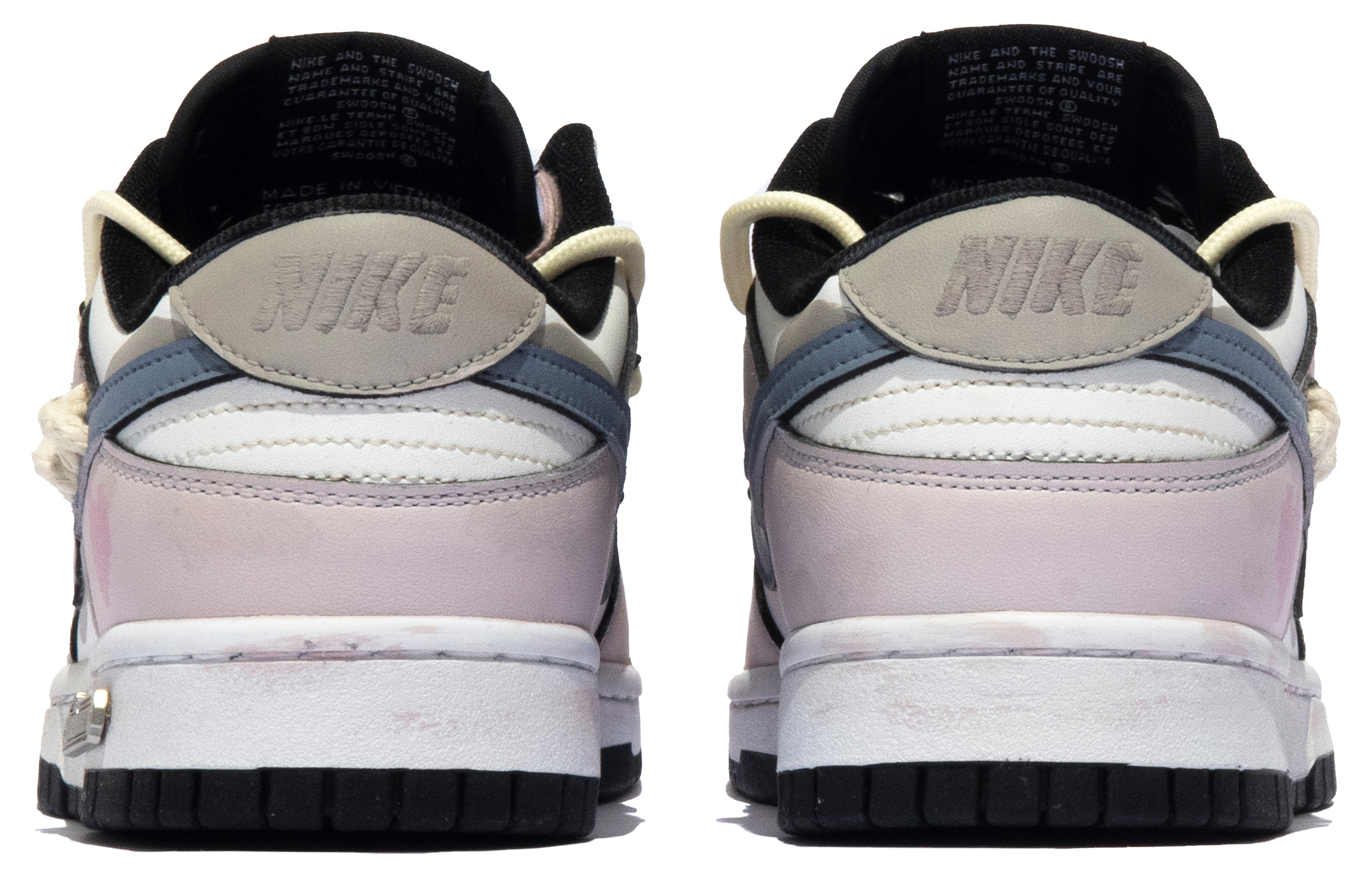 Shop [Zapatillas Personalizadas] Nike Dunk Low 'Primavera Azul-Rosa-Blanco' CW1590-100(TeamM-女款春日可期S-BOX)