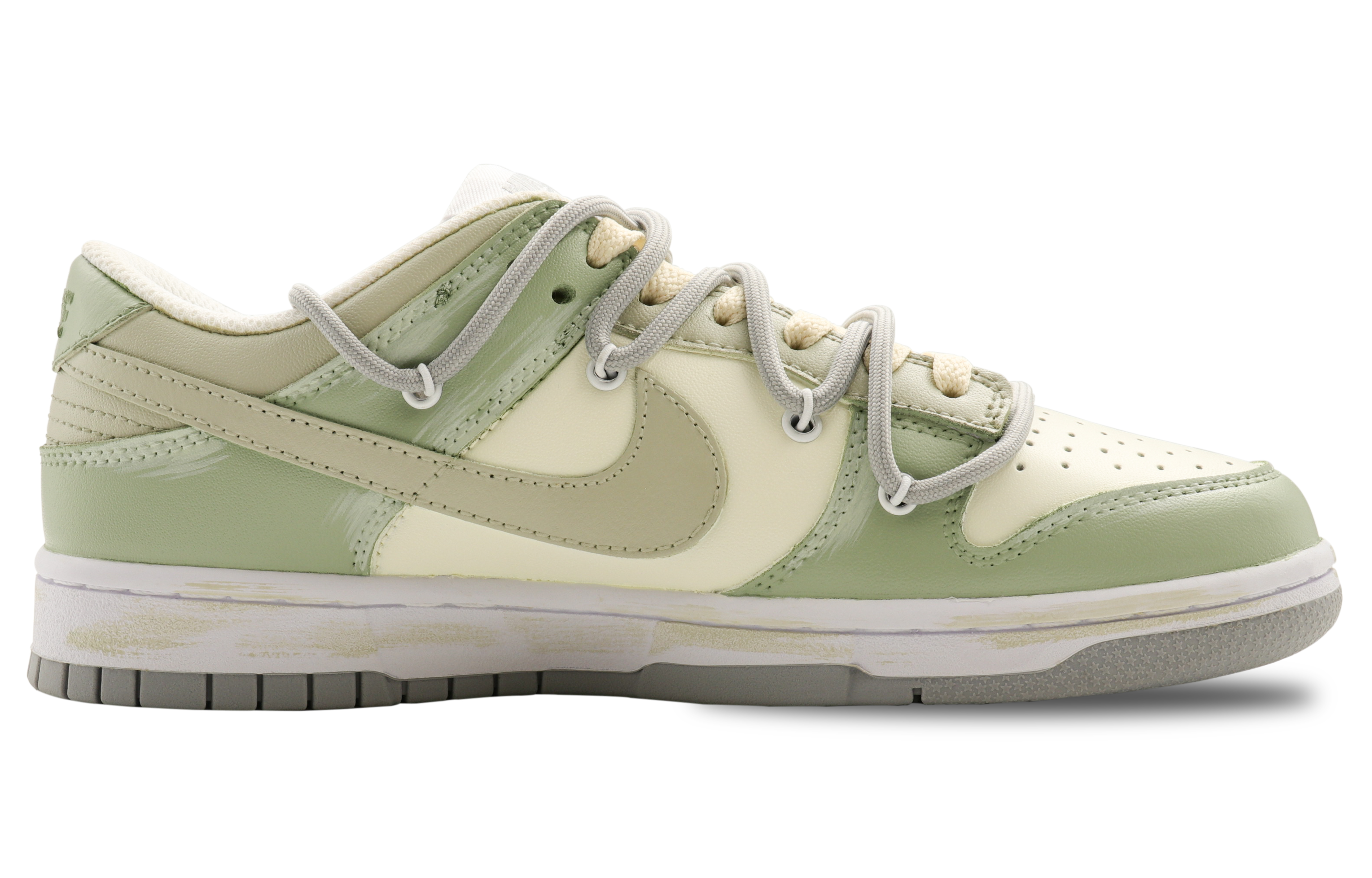 Order [Sneakers Custom] Nike Dunk Low 'Spring Cottonwood Green Graffiti' DV0831-101(Team31-男款木棉春意)
