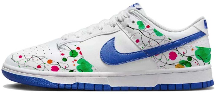 【訂製球鞋】Nike Dunk 春草鳴燕 桃紅柳綠 防滑耐磨 低筒 板鞋 男款 藍白 Buy 【訂製球鞋】Nike Dunk 春草鳴燕 桃紅柳綠 防滑耐磨 低筒 板鞋 男款 藍白