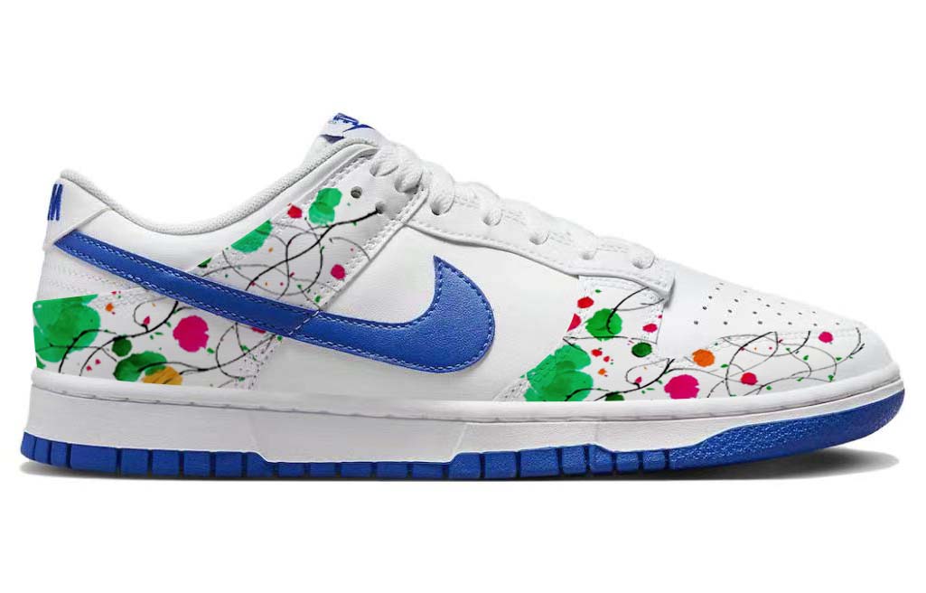 Lookbook [Sepatu Kustom] Nike Dunk Low 'Hijau Musim Semi-Merah dan Biru' DV0831-104(Team181-花红草绿)