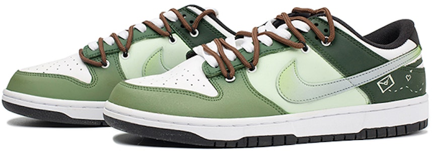 나이키 덩크 로우 '스프링 레터 그린' (커스텀) DD1391-100-465889 Lookbook 나이키 덩크 로우 '스프링 레터 그린' (커스텀) DD1391-100-465889