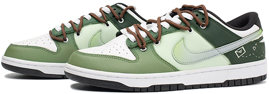 나이키 덩크 로우 '스프링 레터 그린' (커스텀) DD1391-100-465889 Lookbook 나이키 덩크 로우 '스프링 레터 그린' (커스텀) DD1391-100-465889
