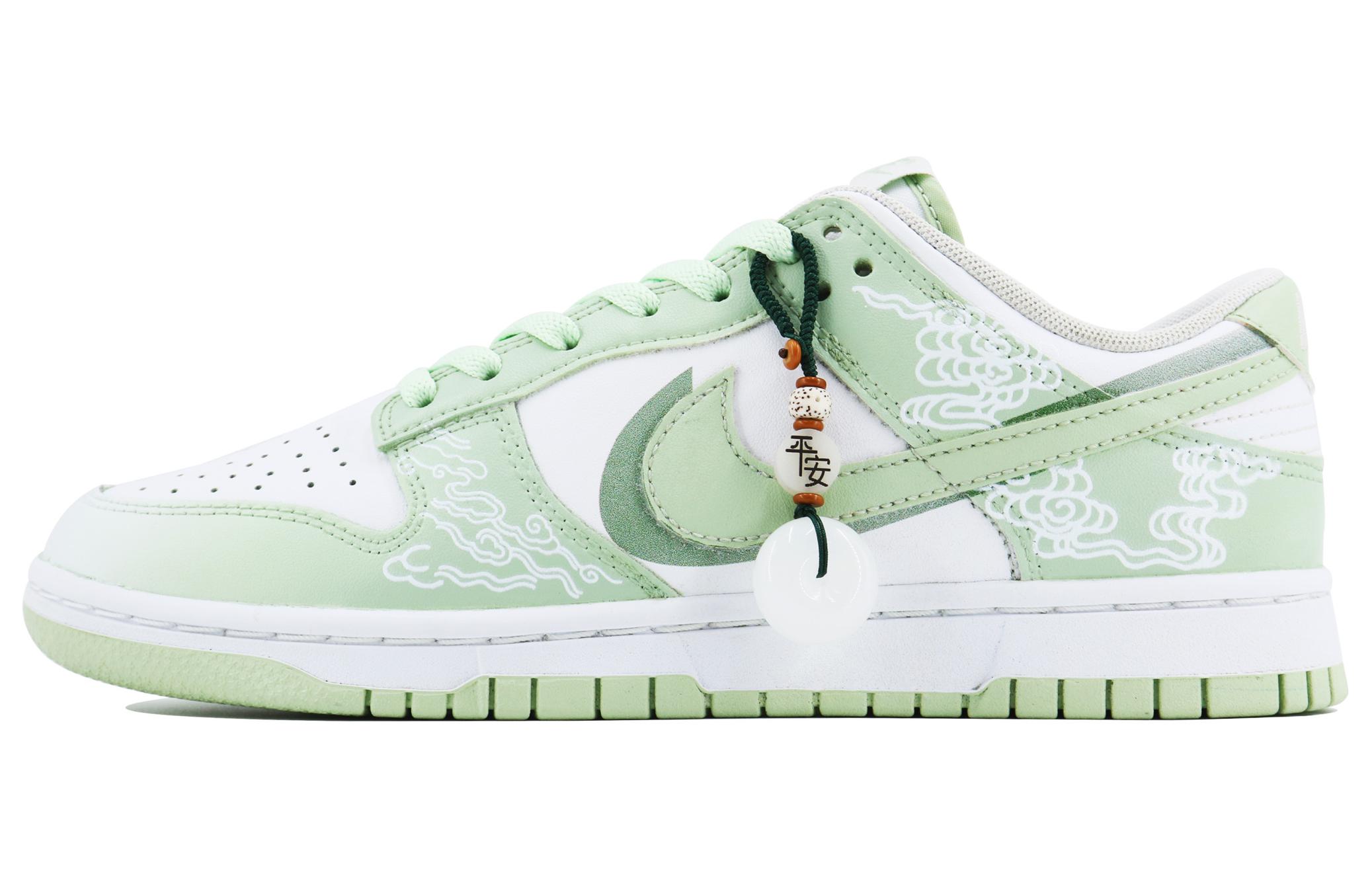 Order [Zapatos Personalizados] Nike Dunk Low 'Tema Primaveral Blanco-Verde' DV0831-105（Team168-南枝礼袋S-BOX）