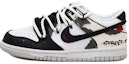 Buy 【客製球鞋】Nike Dunk Low 星星貼布字母 OW風 街頭做舊解構風 禮盒低筒板鞋 GS 黑白灰
