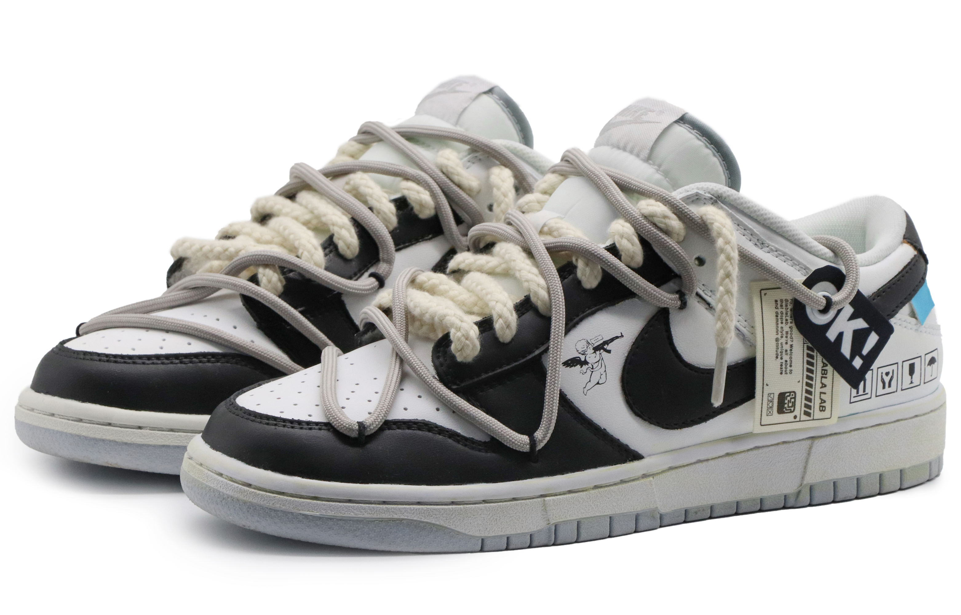 Lookbook カスタム ダンク ロー "宇宙探査" (ブラック/グレー) DV0831-101(Team57-男款星程迷航)
